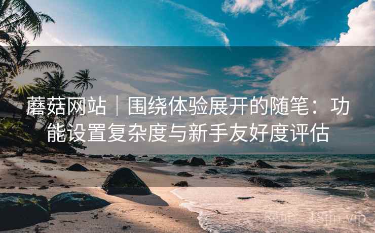 蘑菇网站｜围绕体验展开的随笔：功能设置复杂度与新手友好度评估