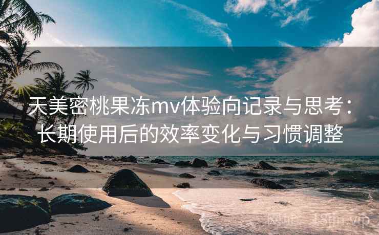天美密桃果冻mv体验向记录与思考：长期使用后的效率变化与习惯调整