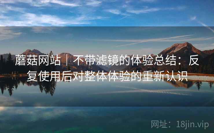 蘑菇网站|不带滤镜的体验总结:反复使用后对整体体验的重新认识 蘑菇网站|不带滤镜的体验总结:反复使用后对整体体验的重新认识