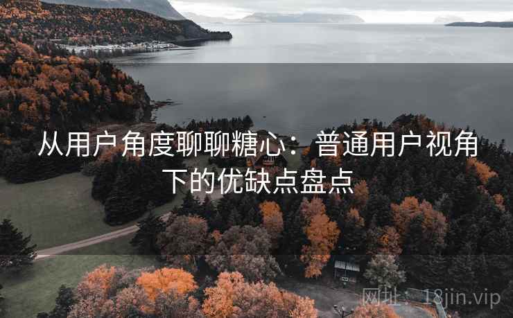 从用户角度聊聊糖心：普通用户视角下的优缺点盘点